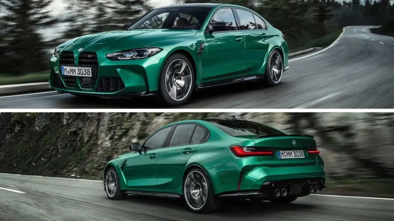 BMW m8 Competition зеленая