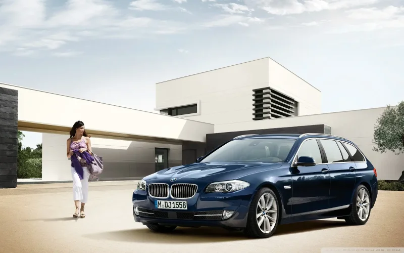 Чёрный BMW 5er