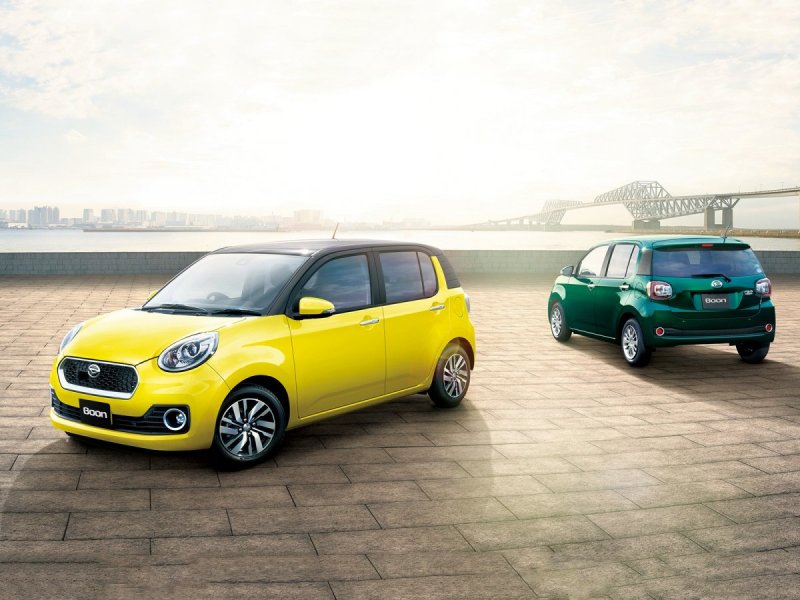 Daihatsu Boon 2016, хэтчбек зеленый