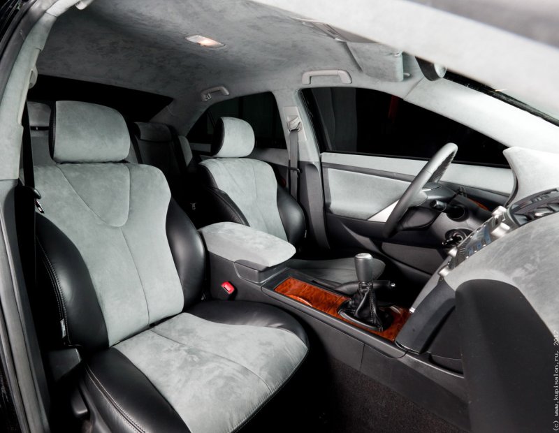 Салон кожа алькантара Camry 40