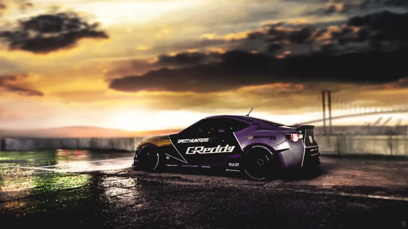 Nissan Skyline GTR r34 фиолетовый