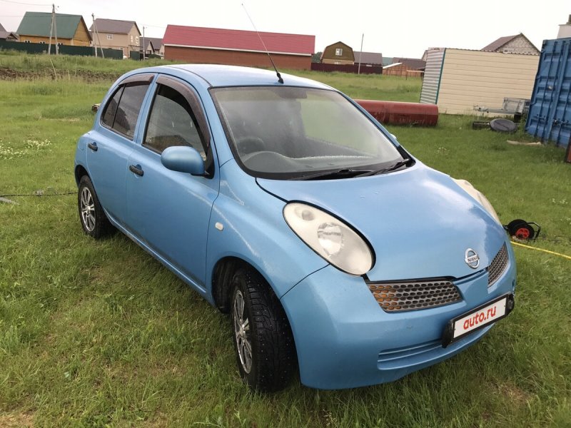 Nissan March k12 голубой