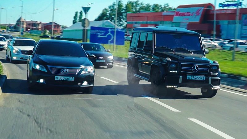 Mercedes g55 с мигалками