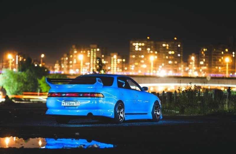 Toyota Mark 2 90 дрифт ночь