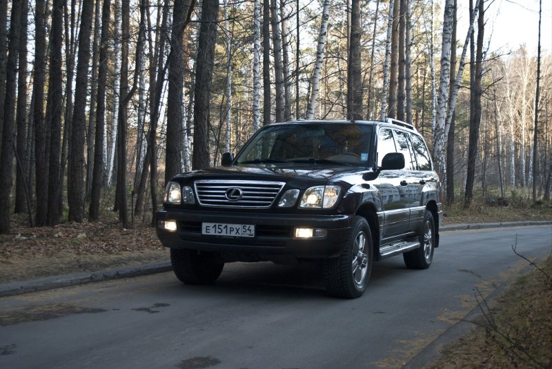 Lexus lx470 2005 черный тонированный