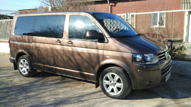 Квадратные фары на VW t3