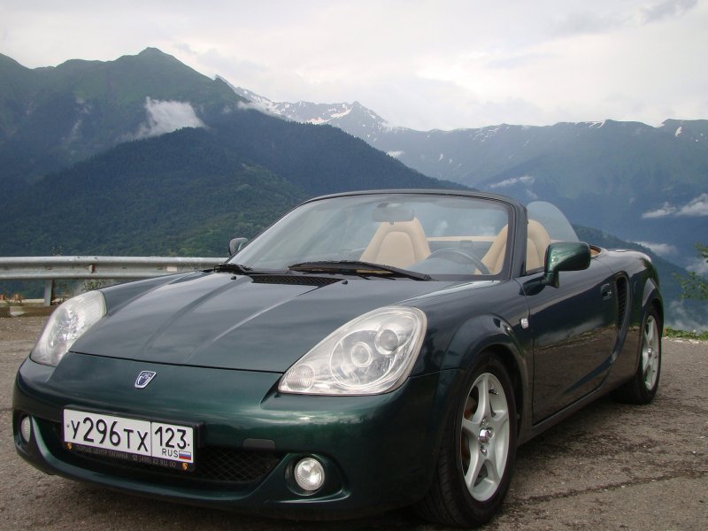 Тойота mr2 зеленая