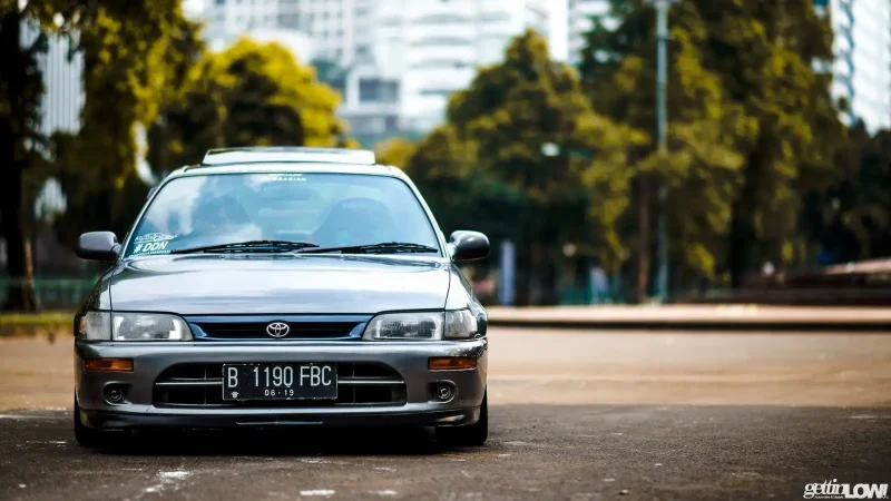 Toyota Corolla e100 stance