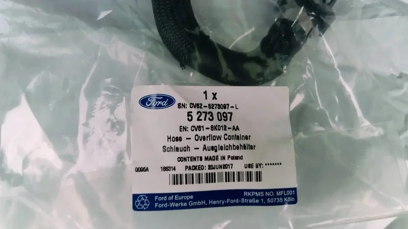 Ford Fiesta CCN 2015- молдинг крыши левый артикул
