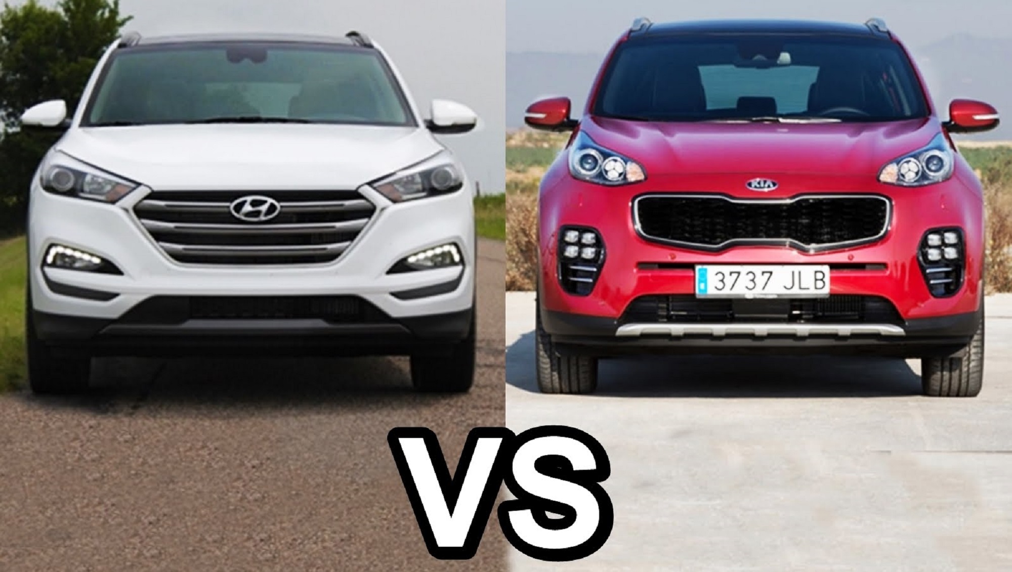Чем отличился 2018 год. Hyundai Tucson 2017 и Kia Sportage. Hyundai-Kia Sportage 2016. Туксон 2016 и Киа. Kia Sportage vs Hyundai Tucson.