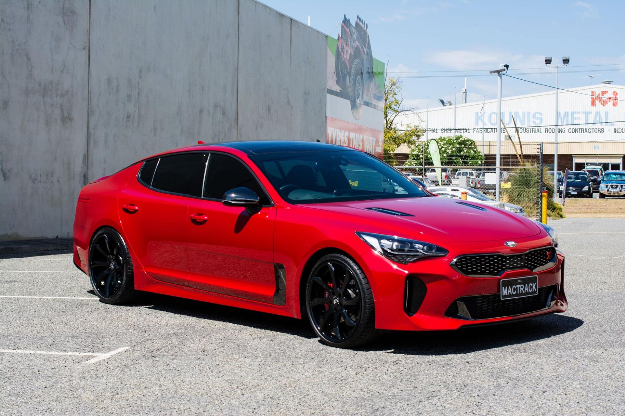 Kia Stinger stance