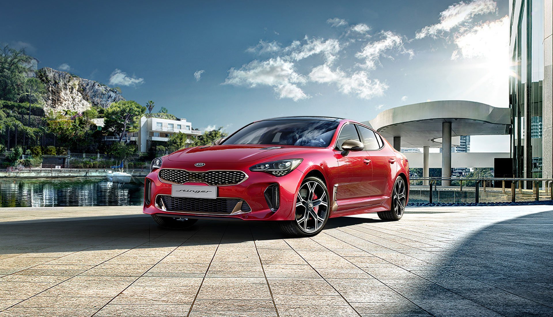 Kia Stinger 2022 красный