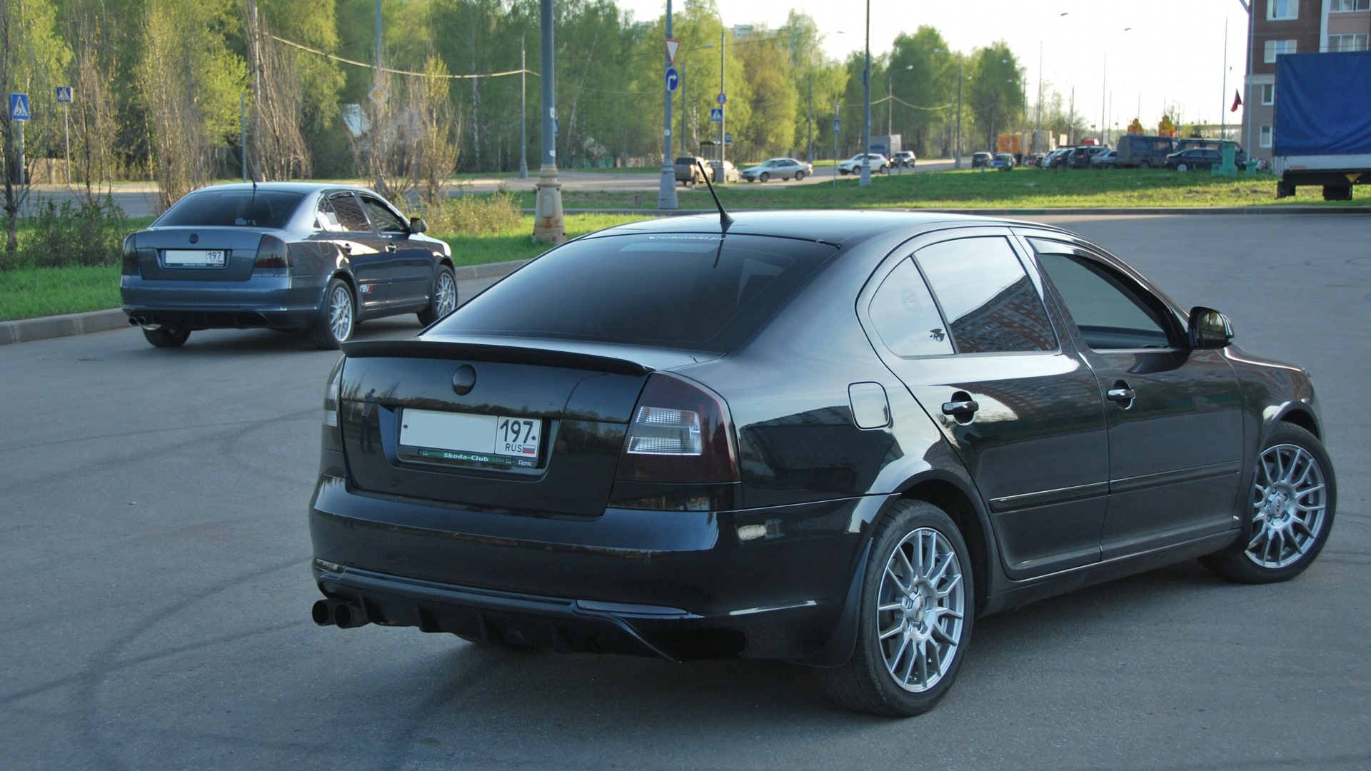 Skoda Octavia a5 черная матовая