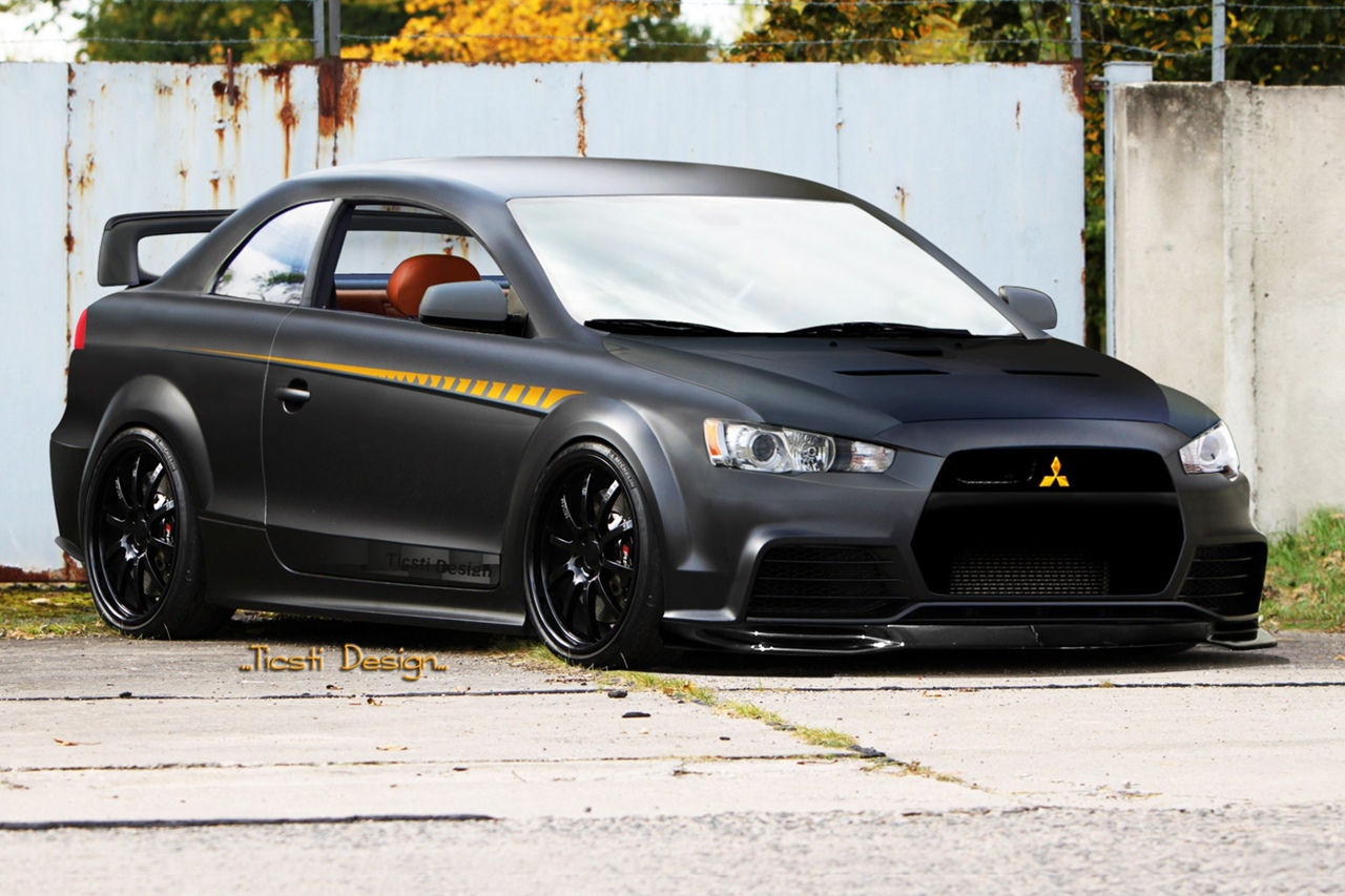 Mitsubishi EVO 10 чёрный