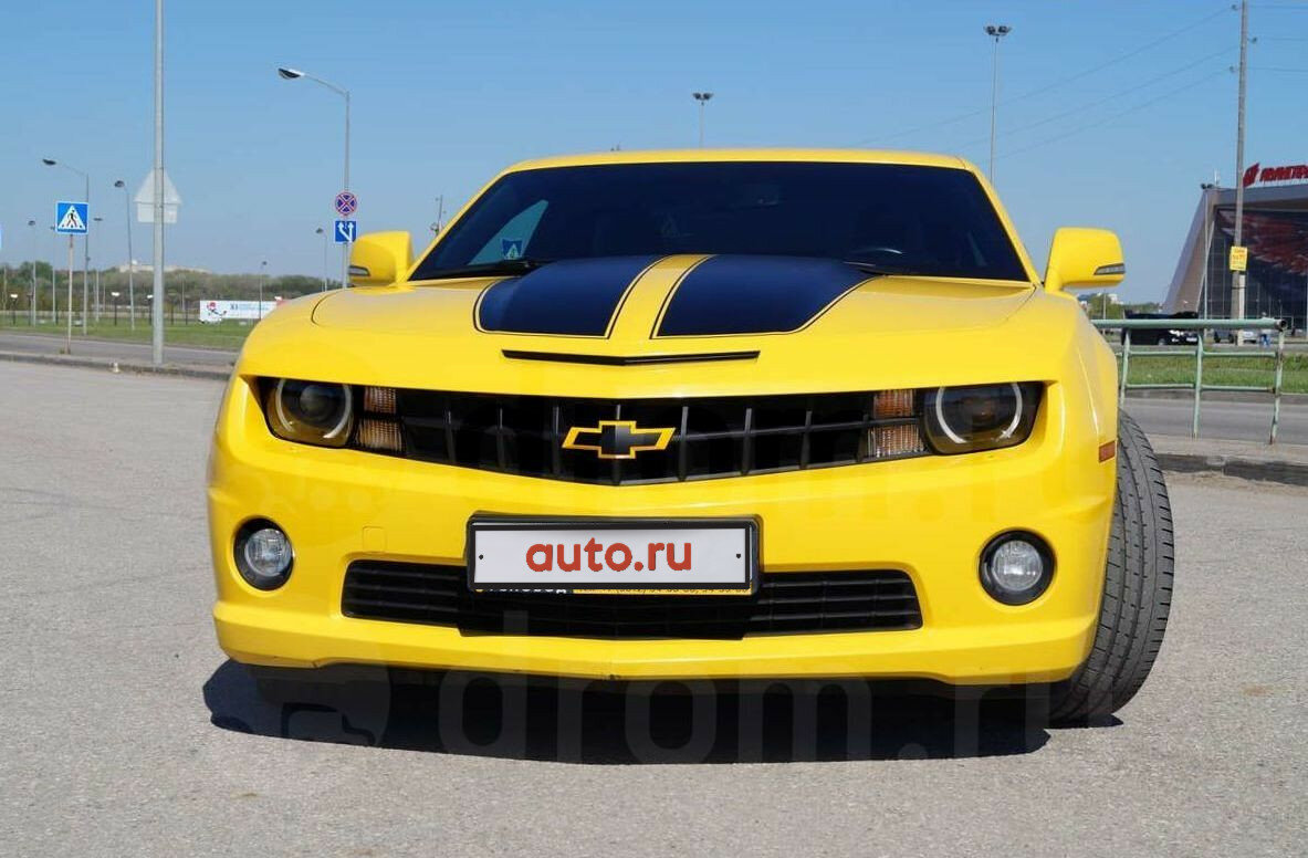 Camaro 2020 желтая