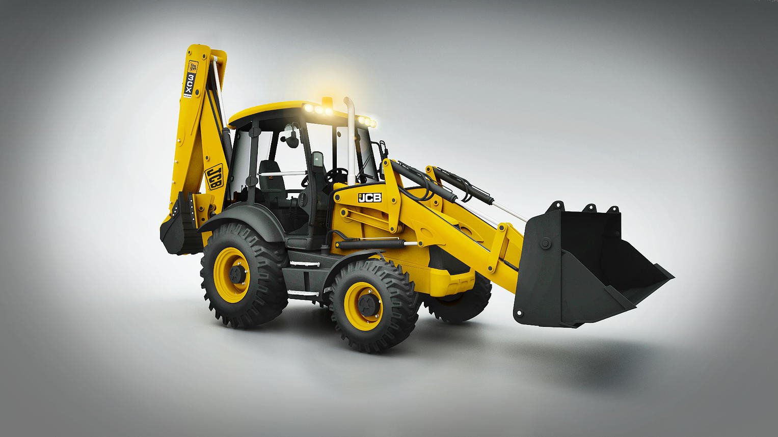 Картинки трактор jcb