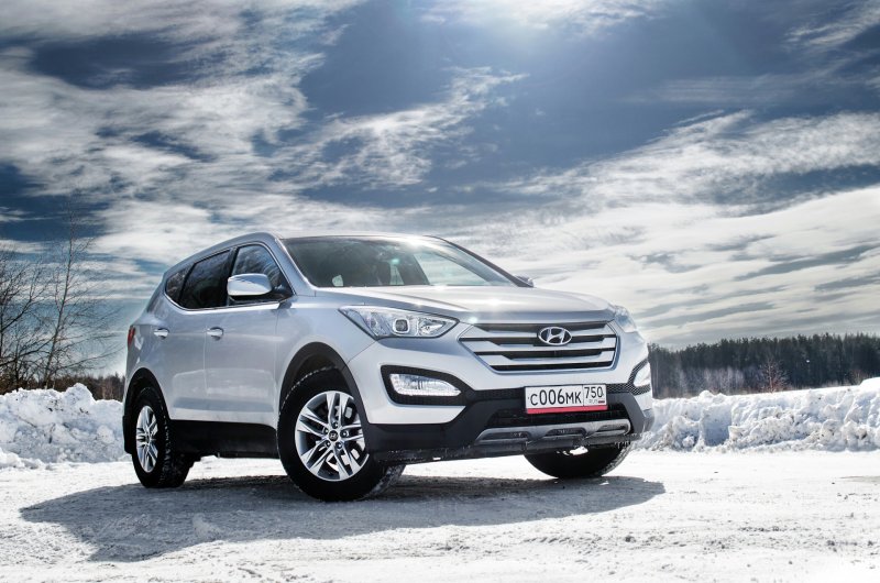 Hyundai Santa Fe 2021 белый