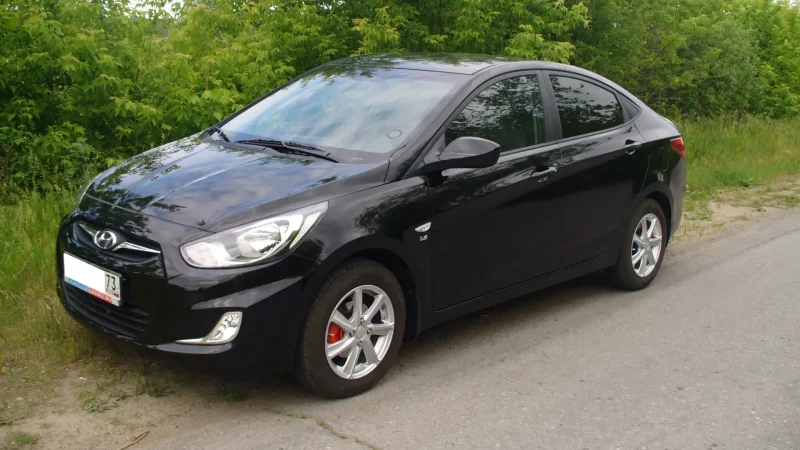 Hyundai Solaris 2010 черный