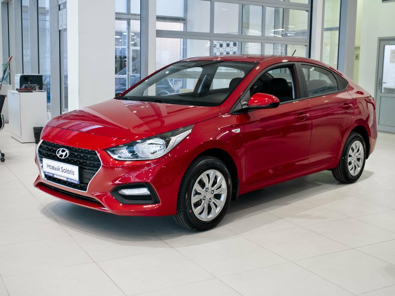 Hyundai Solaris 2022 красный