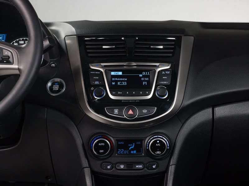 Hyundai Solaris 1 Рестайлинг салон