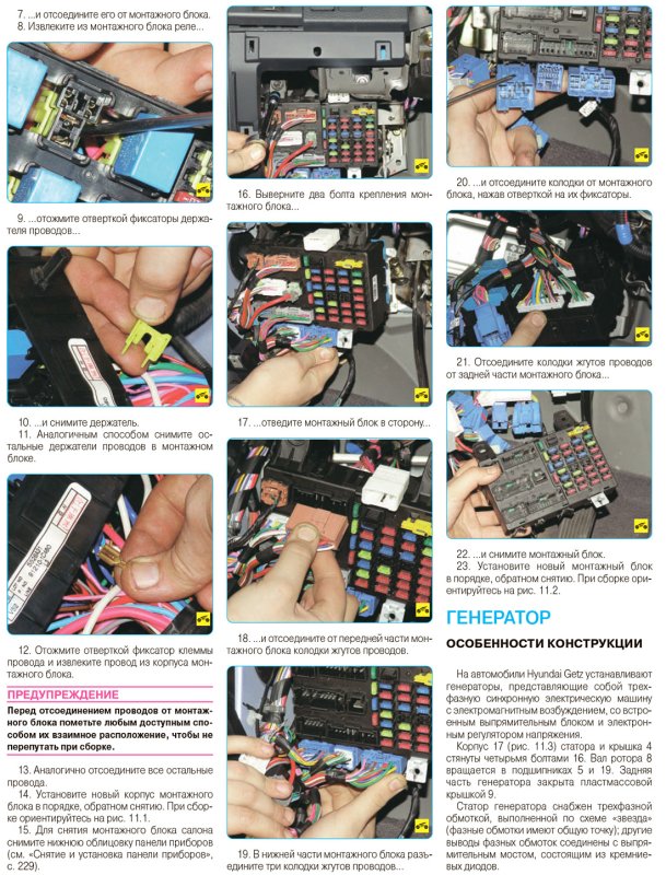 Блок предохранителей Хендай Гетц 1.4