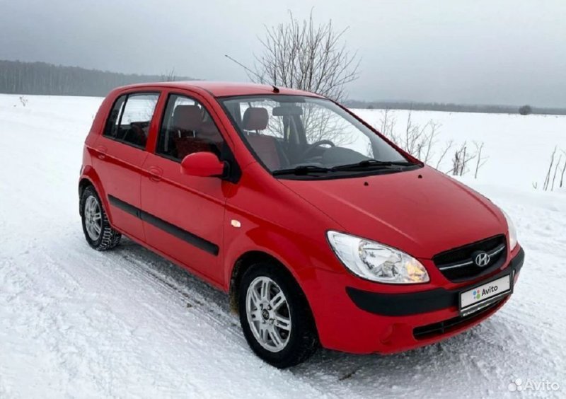 Hyundai Getz 2008 красный