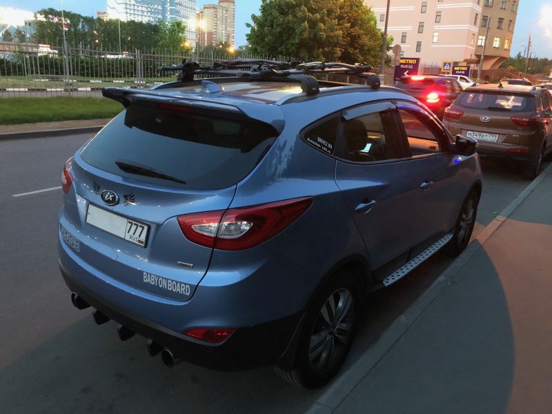 Hyundai ix35, черный 2013 тюнингованные