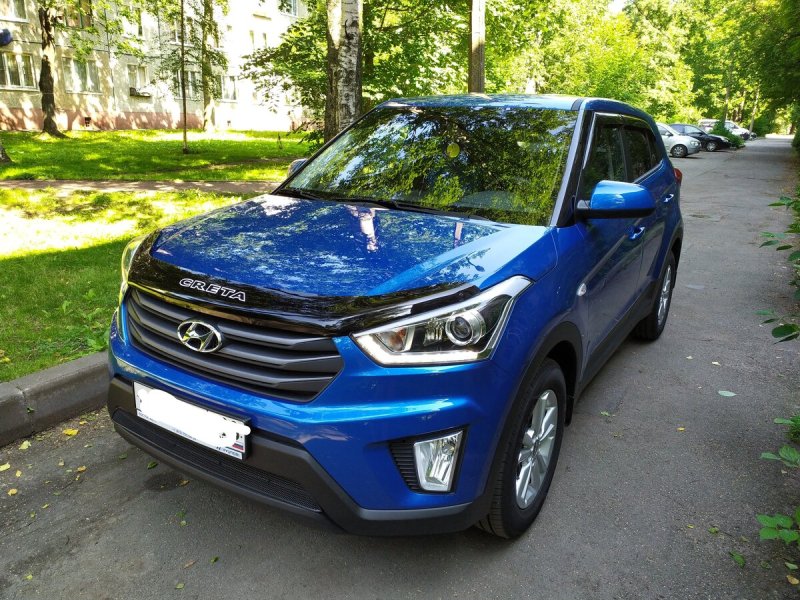 Hyundai Creta голубая