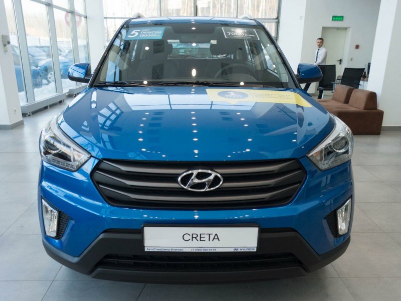 Hyundai Creta голубая