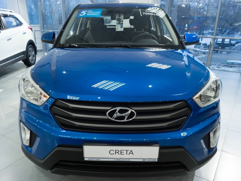 Hyundai Creta голубая