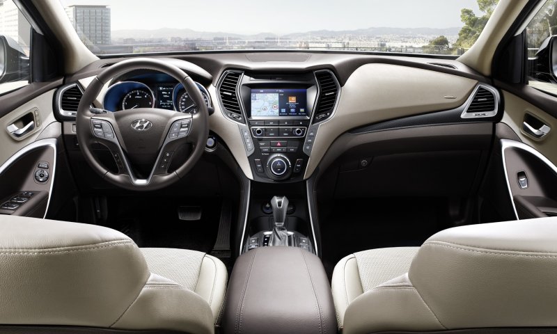 Hyundai Santa Fe 2013 интерьер