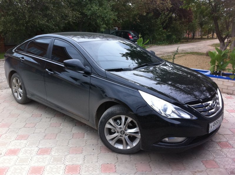 Hyundai Sonata 2012 черная