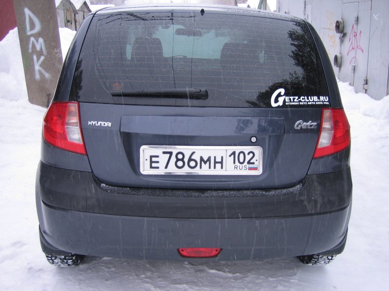 Наклейки на автомобиль на заднее стекло Hyundai Getz