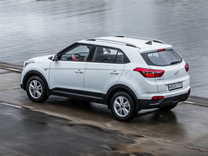 Hyundai Creta белая сбоку