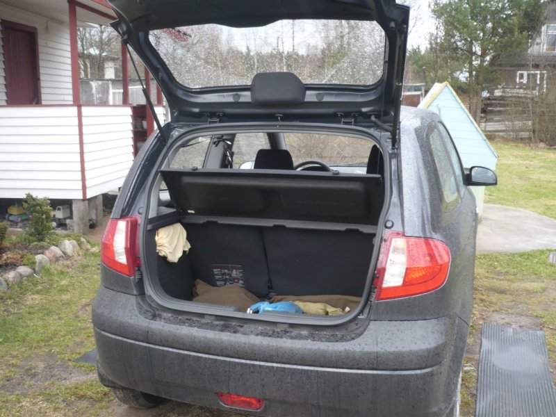 Hyundai Getz объем багажника