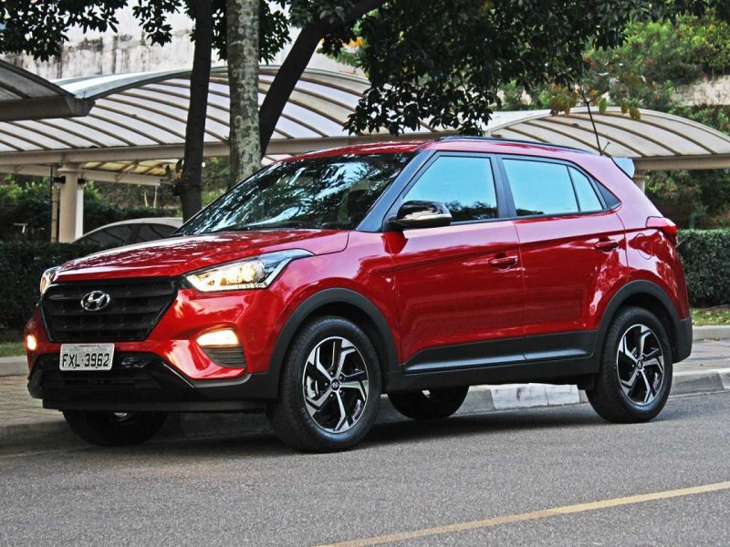 Hyundai Creta красная