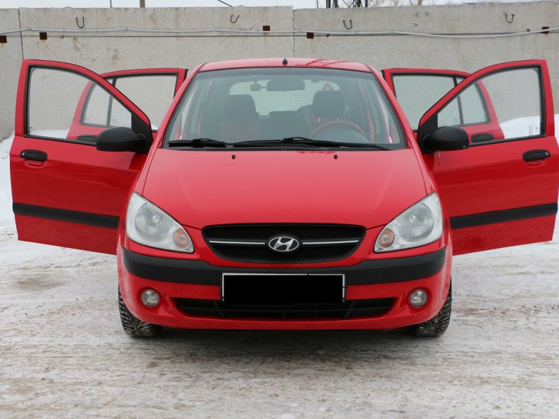 Хендай Гетц 2008 красный