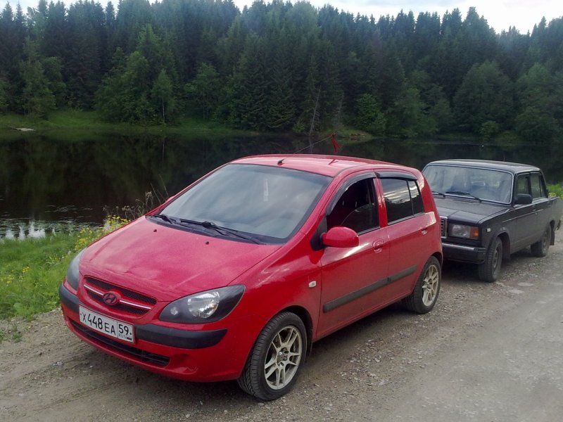 Hyundai Getz красный