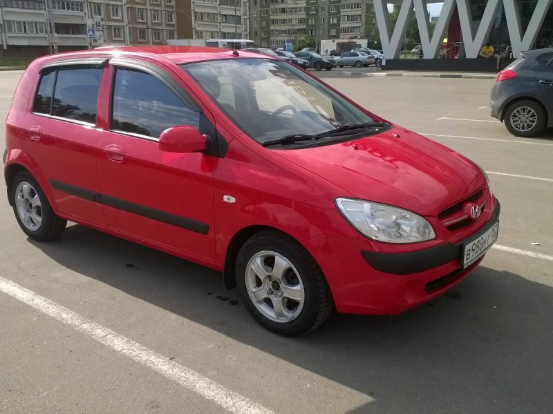 Хендай Гетц 2003 красный