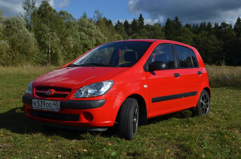 Hyundai Getz красный