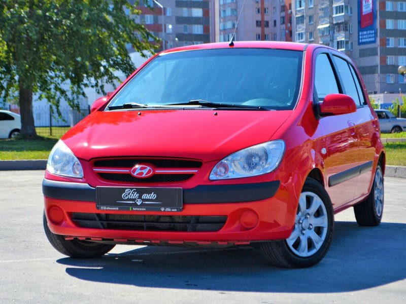 Hyundai Getz красный