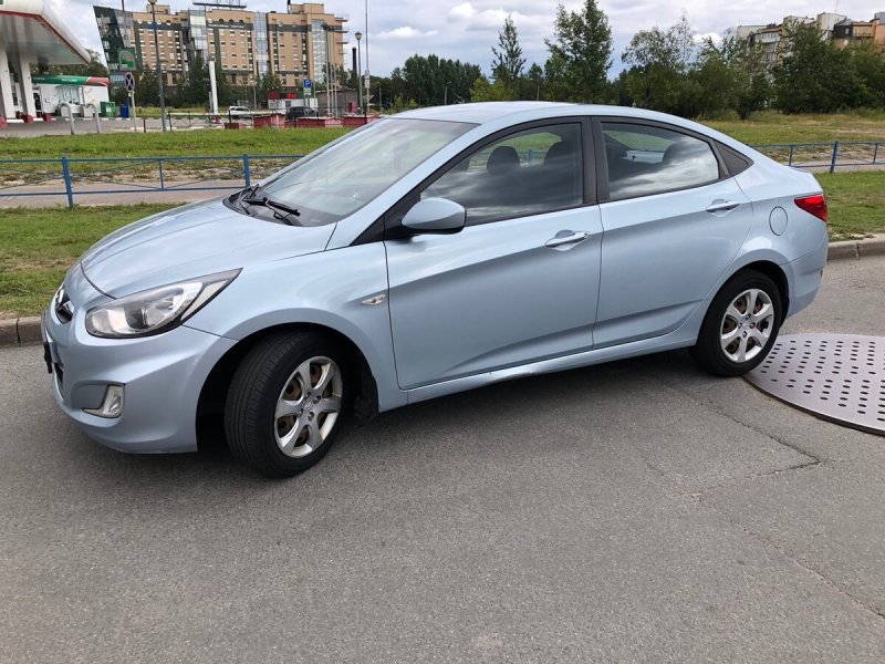 Hyundai Солярис 2011 белый