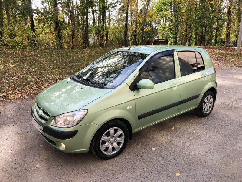 Hyundai Getz зеленый