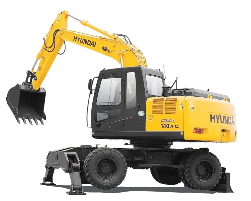 Колесный экскаватор Hyundai 140w
