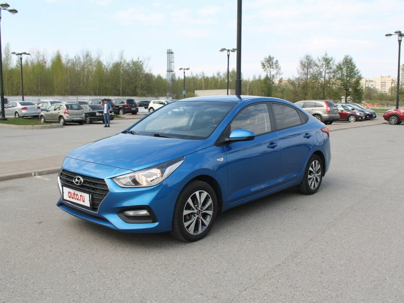 Hyundai Solaris 2019 синий