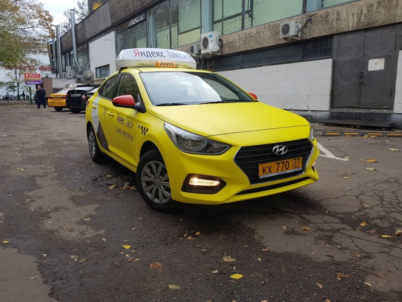 Hyundai Solaris 2019 такси