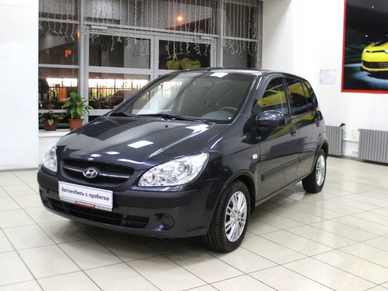 Хёндай Гетц 2008 черный автомат