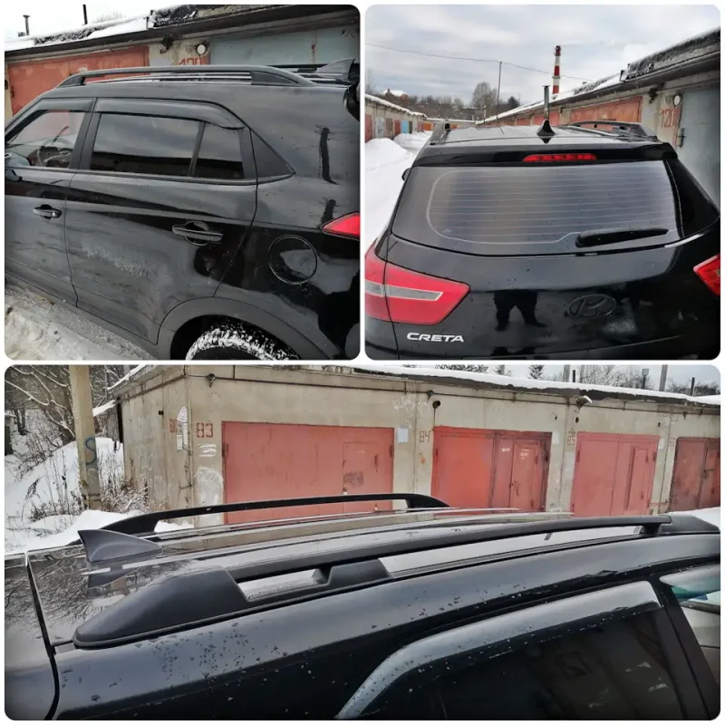 Поперечины на рейлинги Hyundai Creta