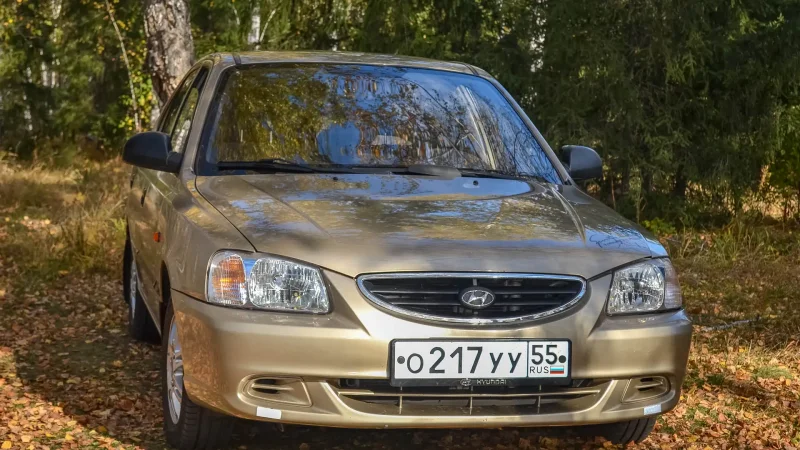 Хендай акцент 2005 бежевый