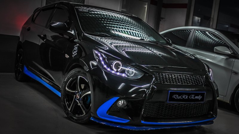 Тюнингованный Hyundai Solaris